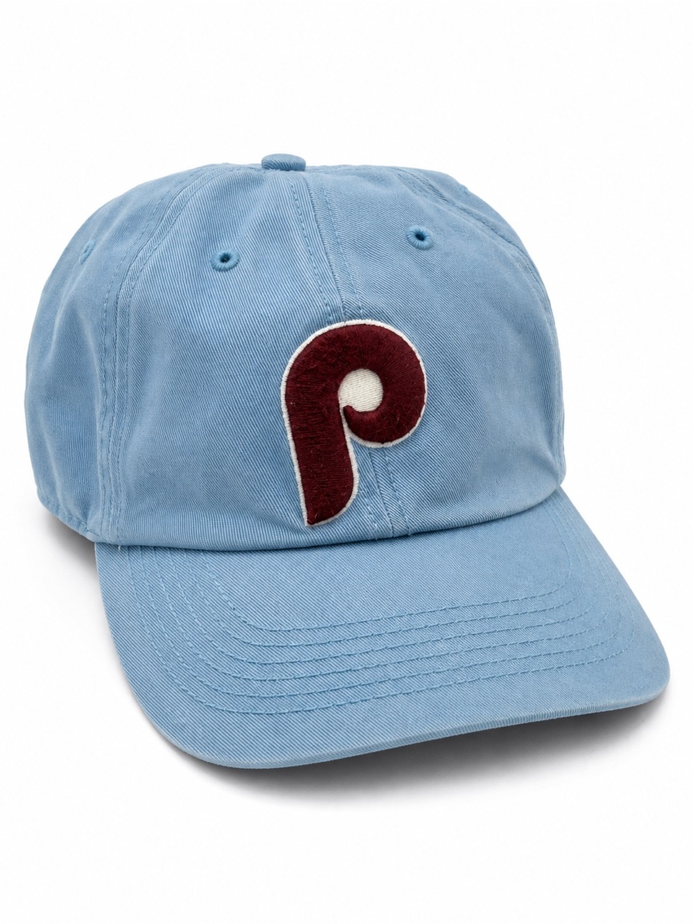 Philadelphia Phillies 47 Brand Clean Up Hat Strap Back Blue Cooperstown